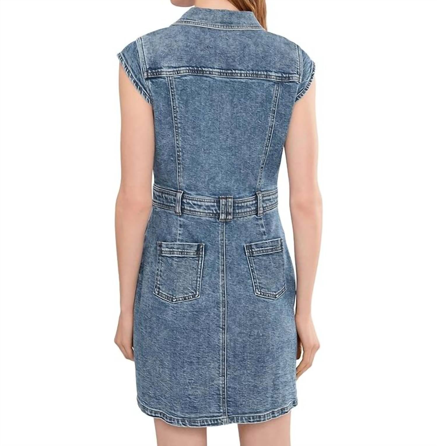 Kut From The Kloth - Ruth Denim Front Dress With Flared Sleeve