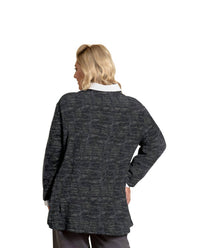 On The Plus Side - Brushed Hacci Hampton Long Sleeve Tunic - Plus