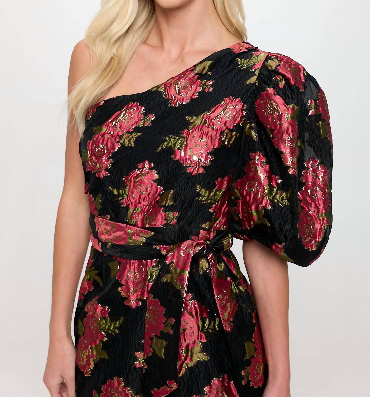 Meet Me In Santorini - One Shoulder Mini Dress