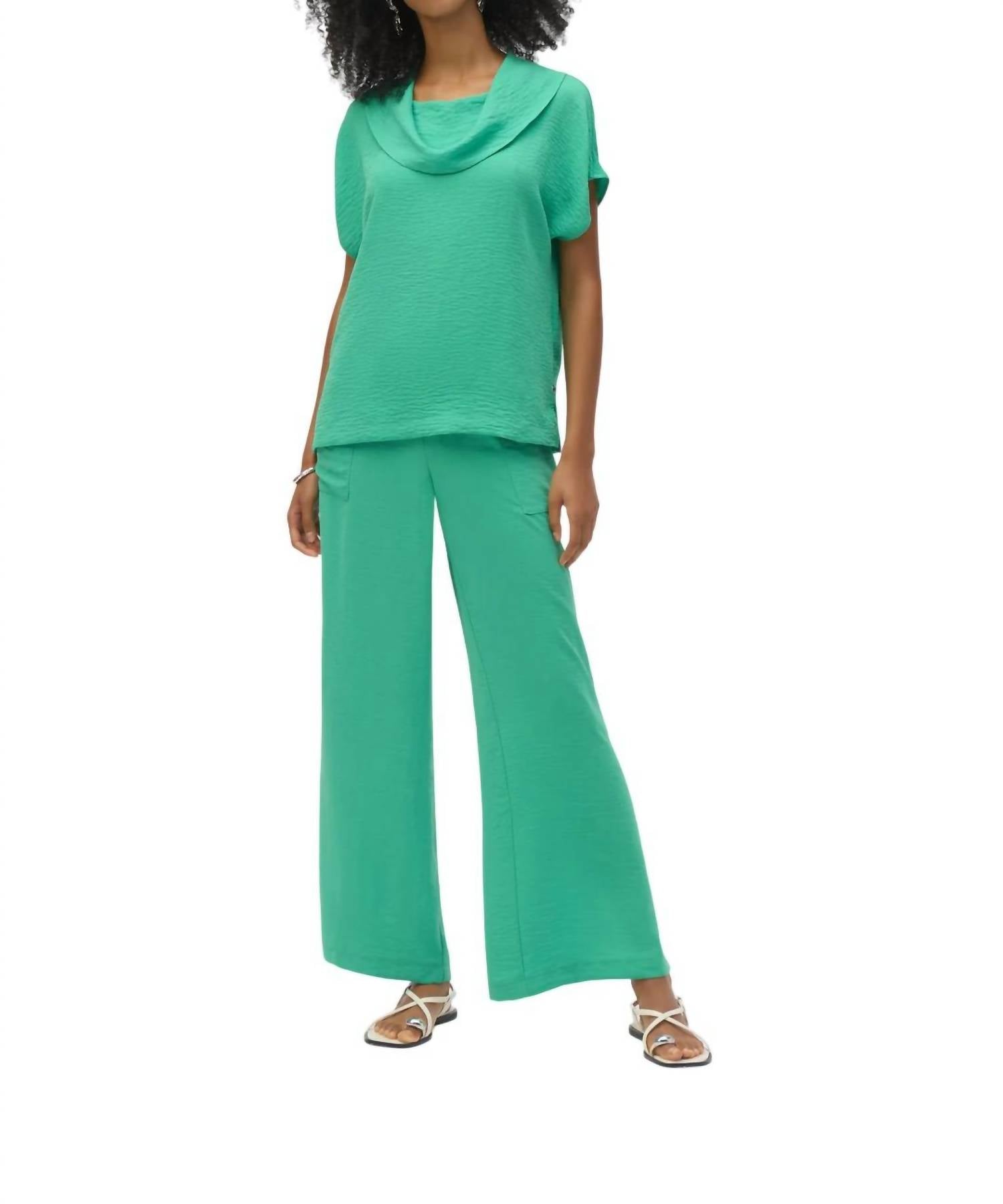 Joseph Ribkoff Matching Pant And Top Set in garden green - women's sleepwear