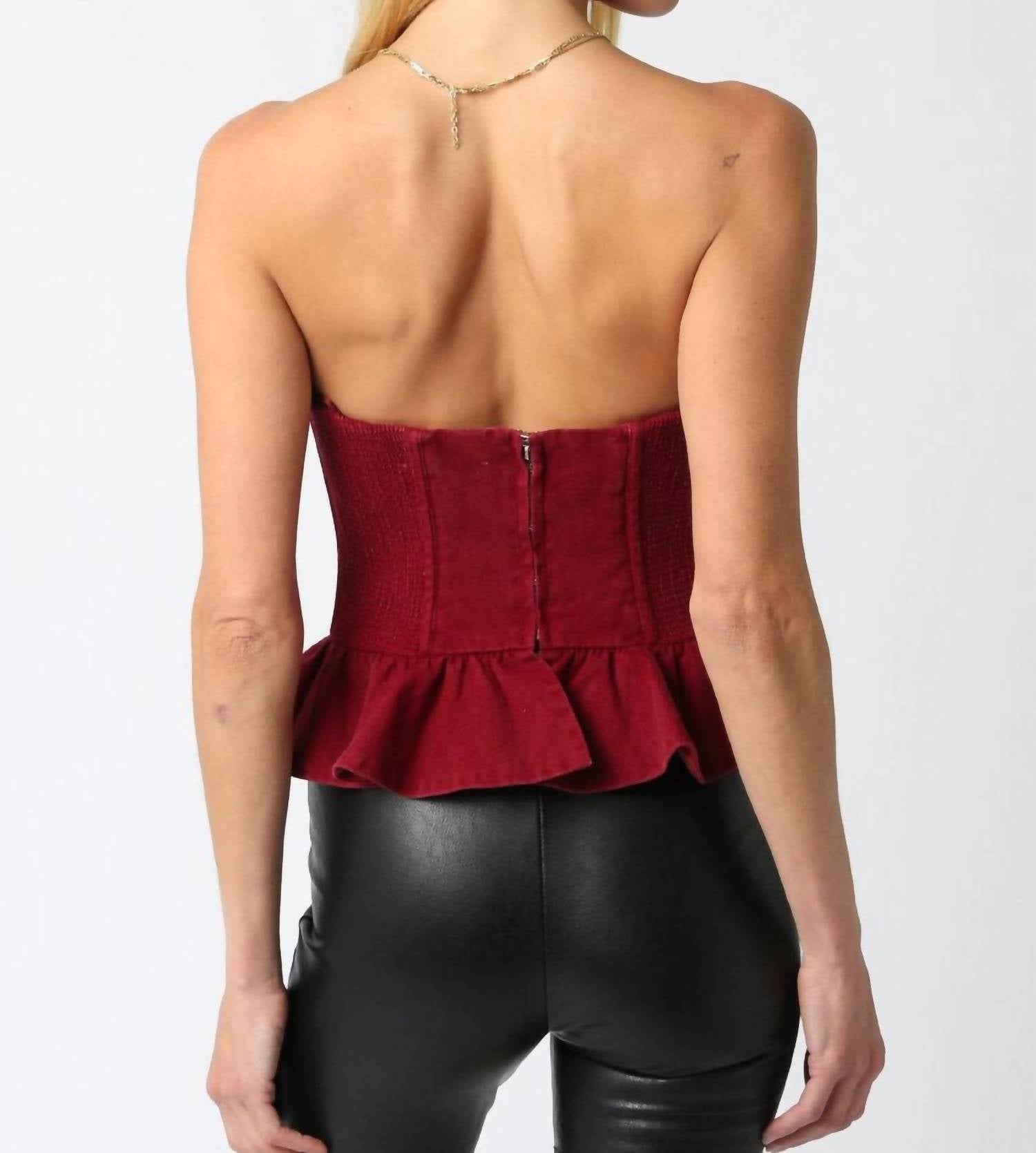 Olivaceous - Macie Corset Top