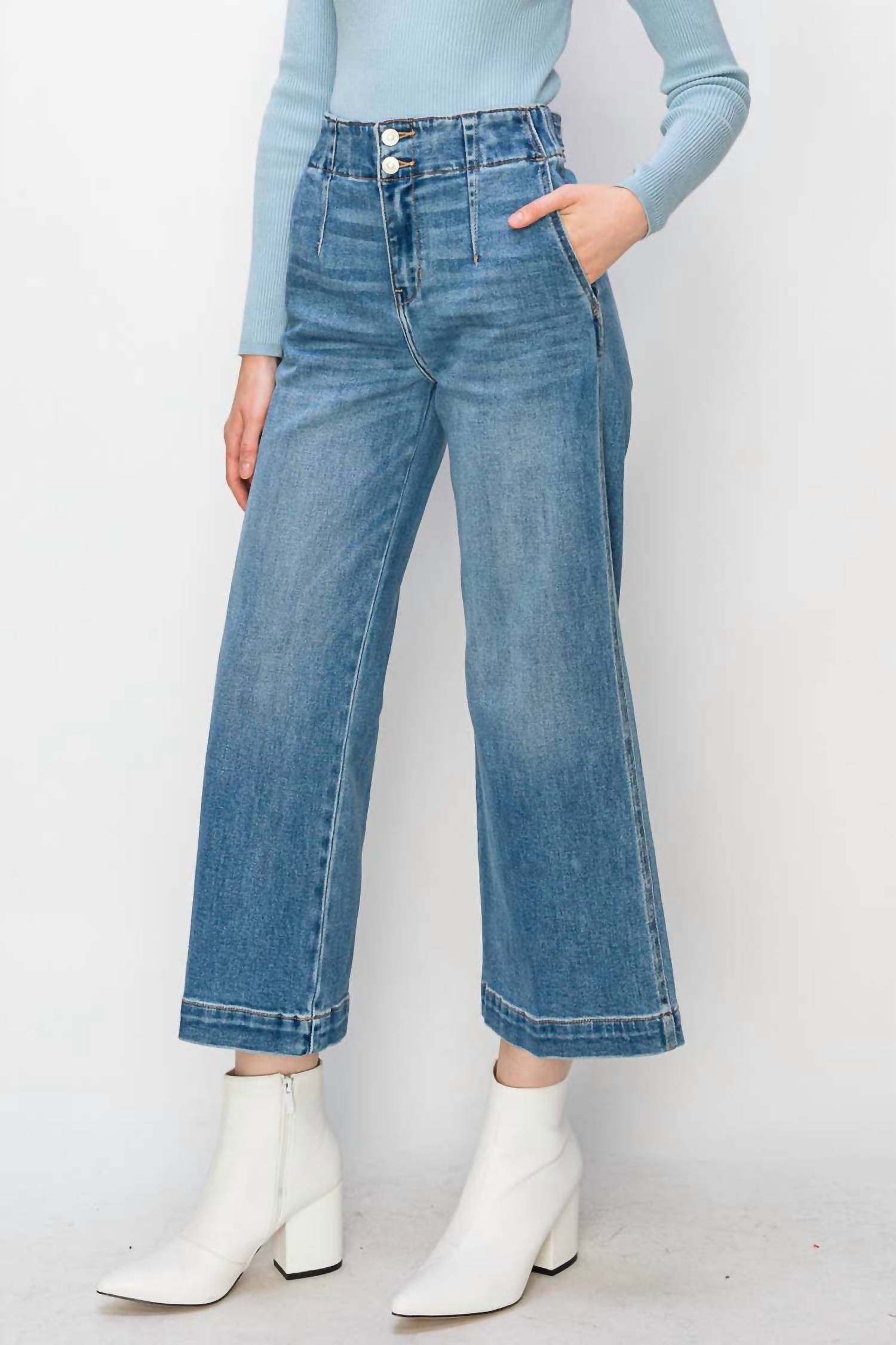 Artemis Vintage - Dani High Rise Wide Leg Jeans