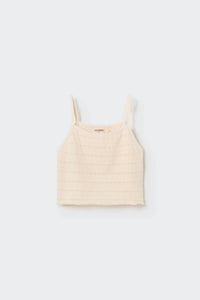 Cozmo - Girl's Jacquard Crop Top And Ruffle Pants Set