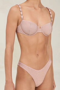 Devon Windsor Lee Bikini Bottom in rosette - women's swimwear