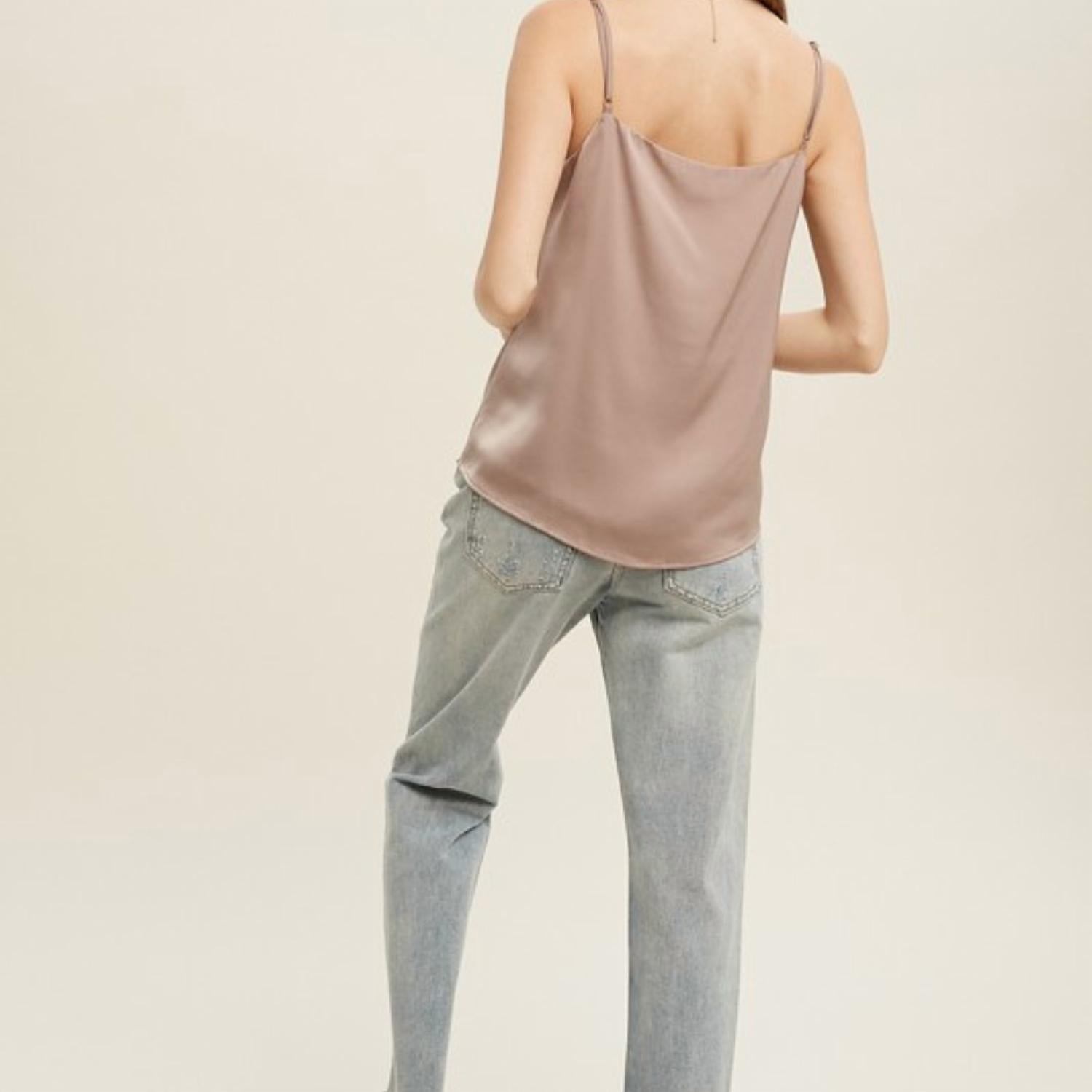 Wishlist - Satin V-Neck Cami