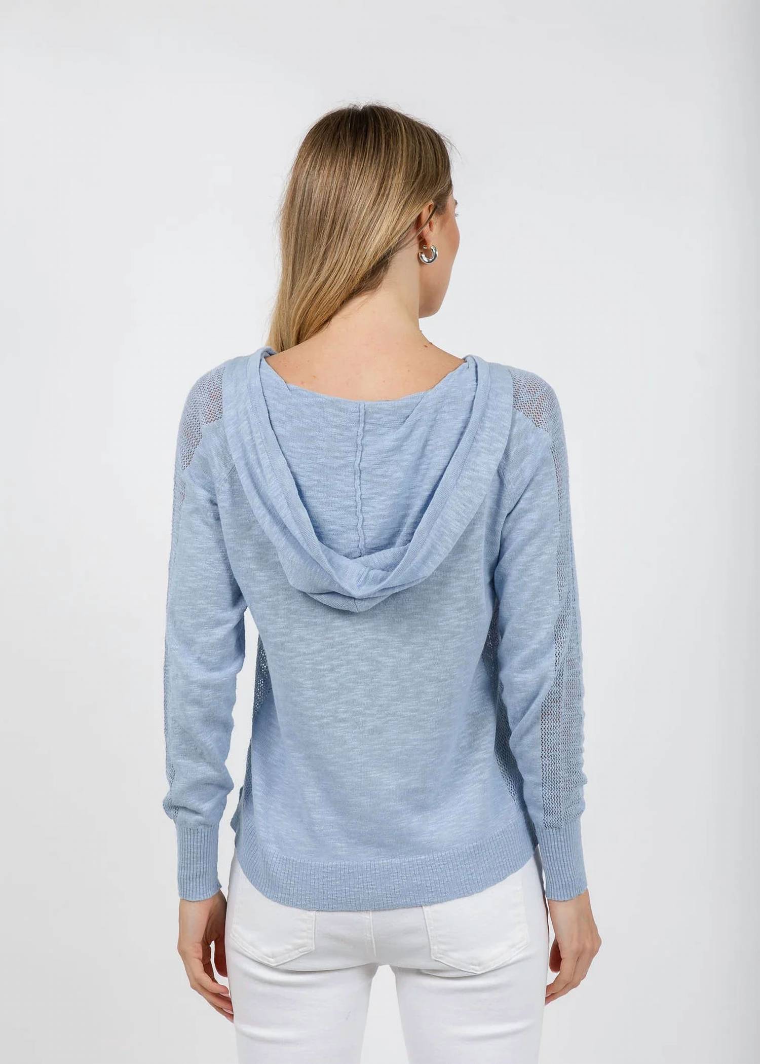 Elliott Lauren - Boardwalk Hoodie Sweater With Mesh Detail