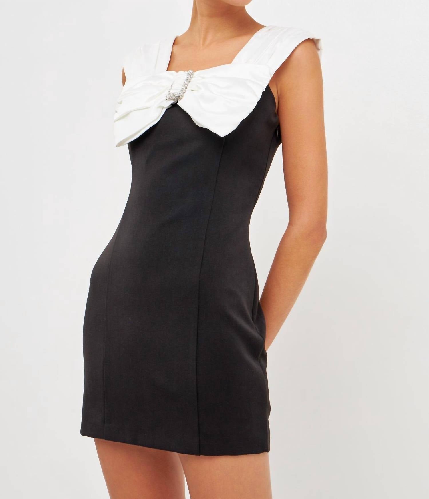 Endless Rose - Satin Bow Mini Dress