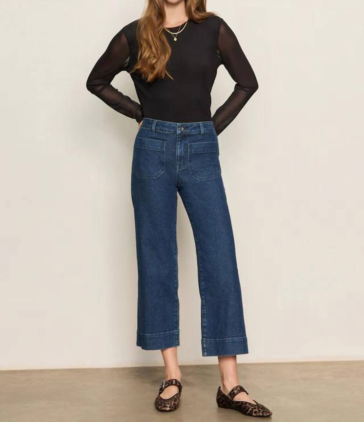 Sanctuary - The Marine Cropped Wide Leg Jean