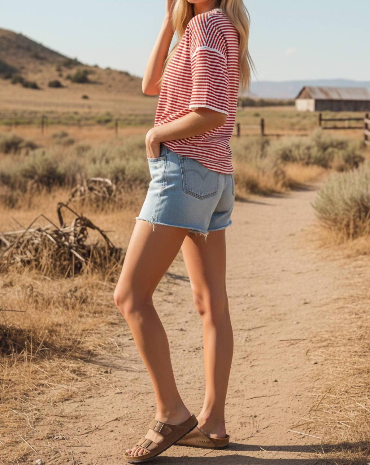Sewn And Seen - Striped Oversized Knit Top