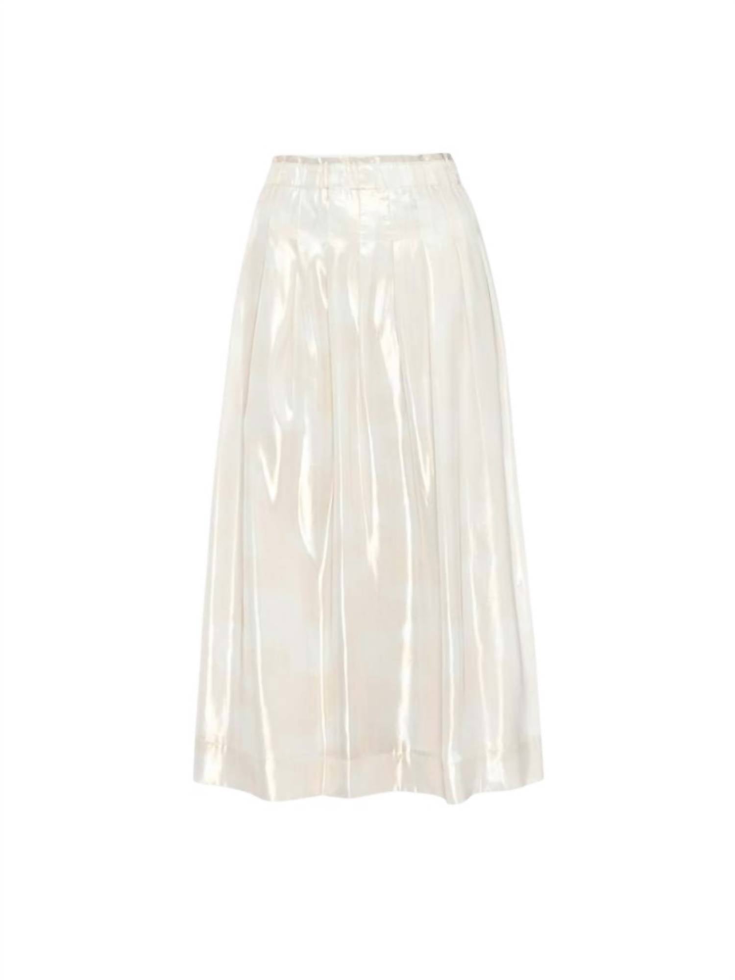 Brochu Walker Neve Midi Skirt in akoya pearl - women's skirt - view 4