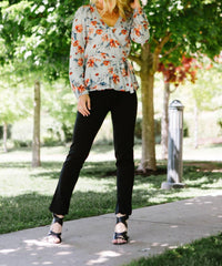 Scalloped Low Rise Tate Ankle Pant