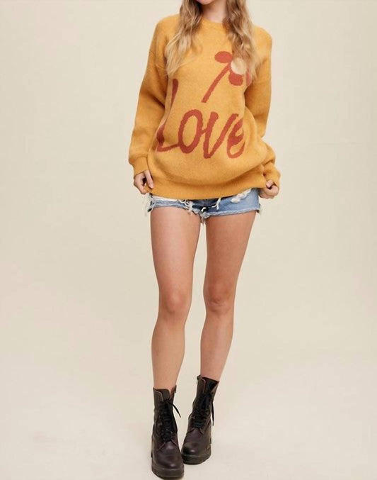 Listicle - Thinking About Love Knit Sweater