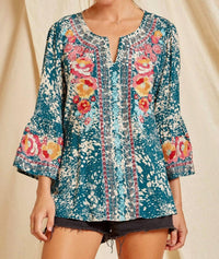Andree By Unit - South Beach Embroidered Top