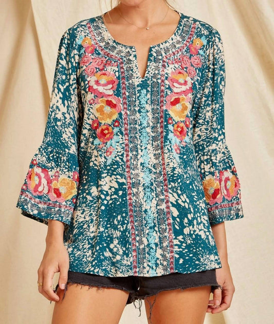 Andree By Unit - South Beach Embroidered Top