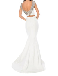 Sherri Hill - Jersey Two-Piece Mermaid Prom Dress