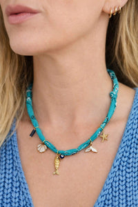 Farrah B Jewelry - Women's Mykonos Charm Necklace