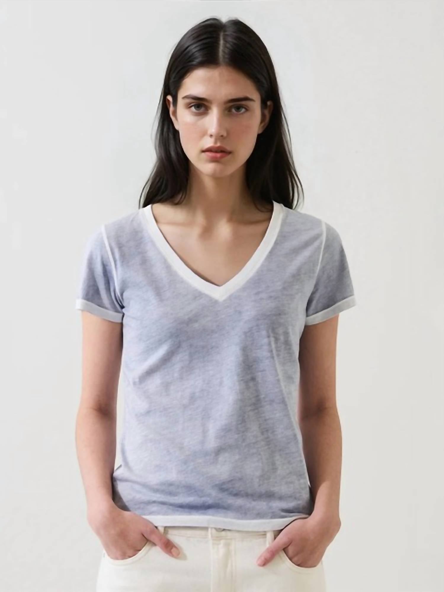 Patrick Assaraf - Pima Classic V-neck Tee
