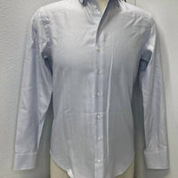 ARMANI Men’s Regular Fit Cotton Button-up Dress Shirt in blue - men's shirt