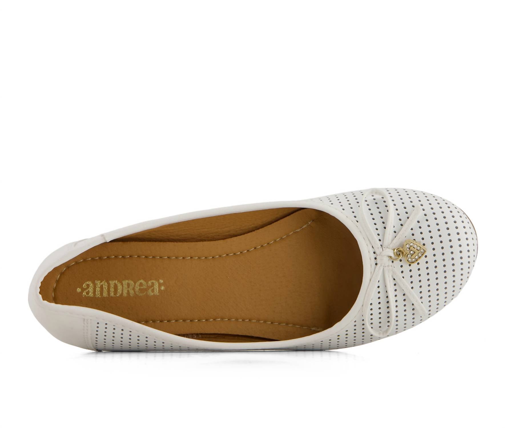 Andrea - Women's Laser Cut Pattern Ballerinas Flats
