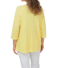 Jess & Jane - Lola Crew Neck 3/4 Sleeve Top
