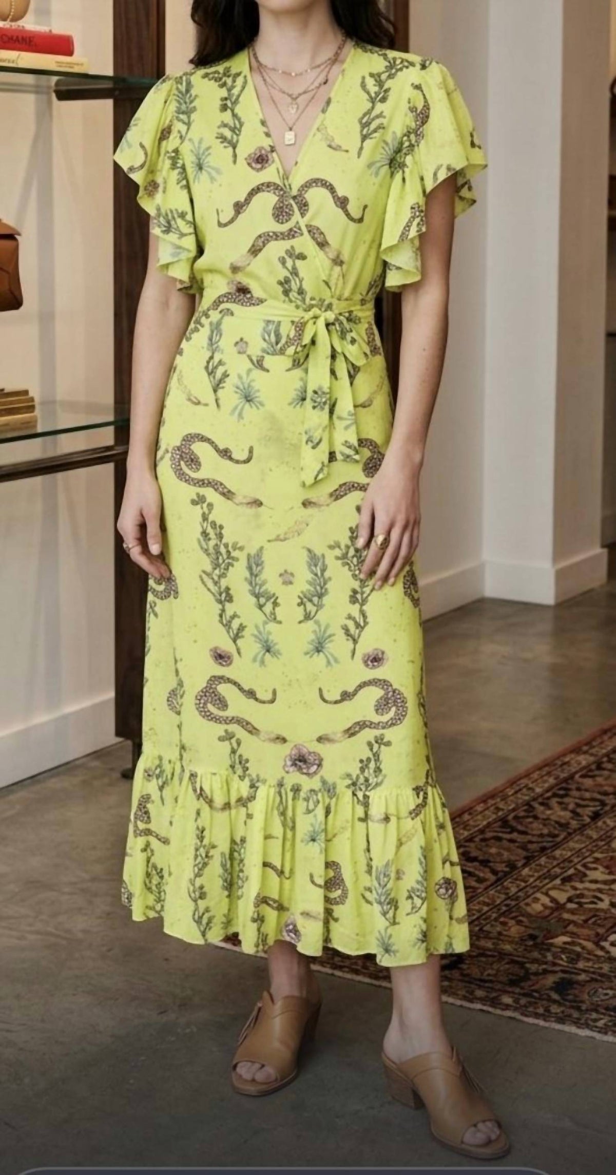 Jessie Western - Pre-loved Silk Wrap Maxi Dress