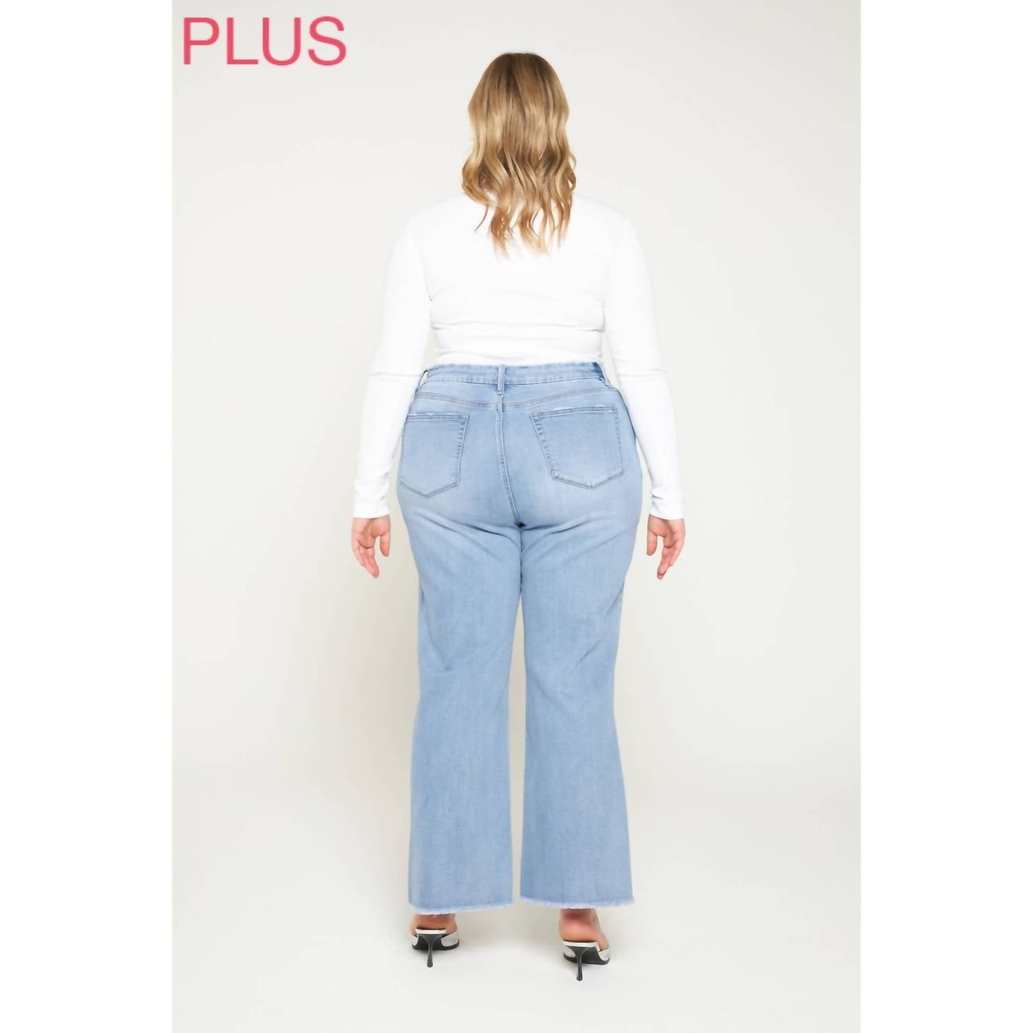 Mica Denim - Curvy Lolas Super Soft Wide Leg Mica Jeans