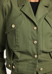Derek Lam 10 Crosby - Celinora Cotton Drill Cropped Jacket