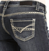 Rock & Roll Denim - Women's Mid Rise Stretch Bootcut Riding Jeans