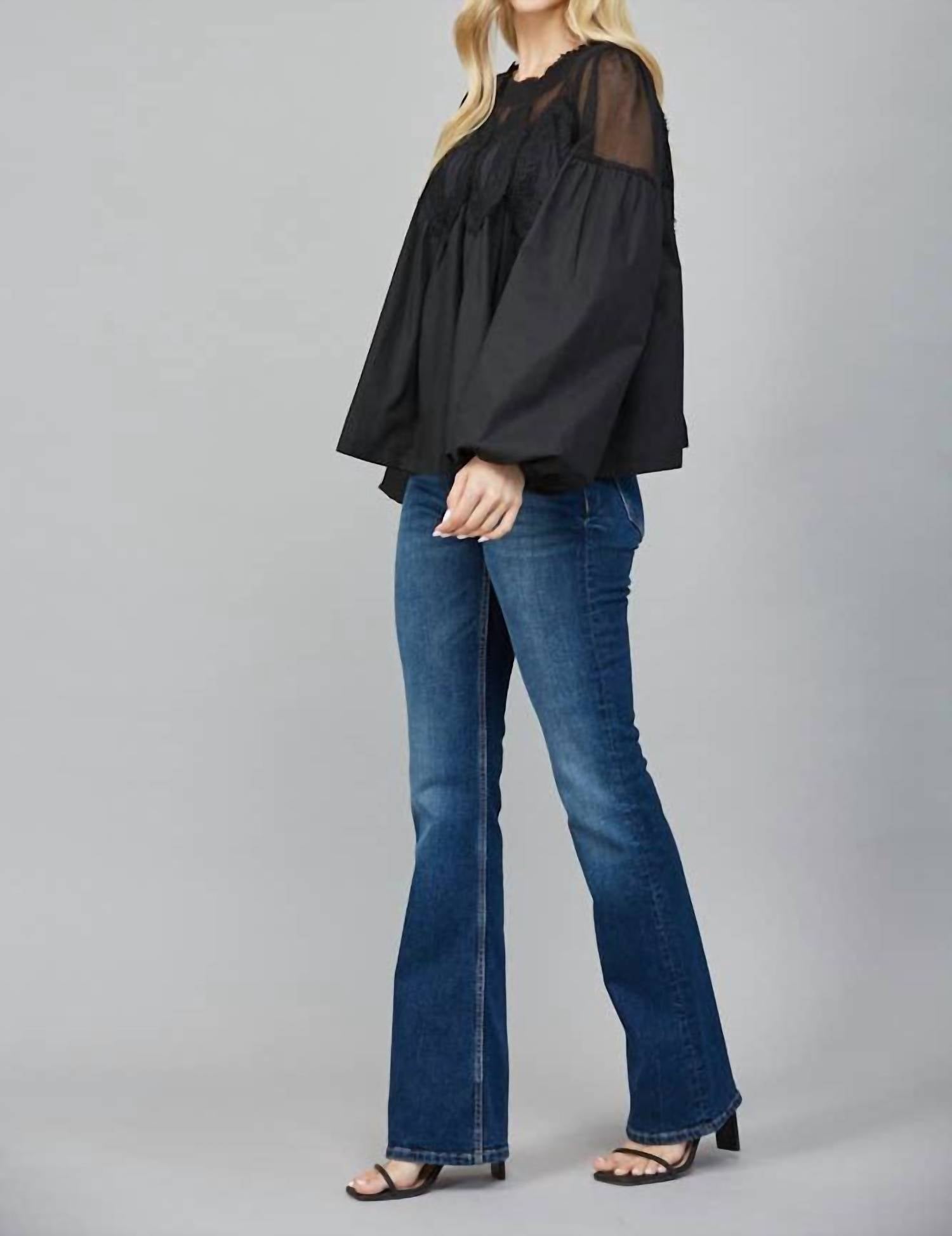 Fate Mixed Emotions Blouse in black - women's blouse - view 5