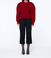 Shop Amomento - Cut Out Rounded Cardigan