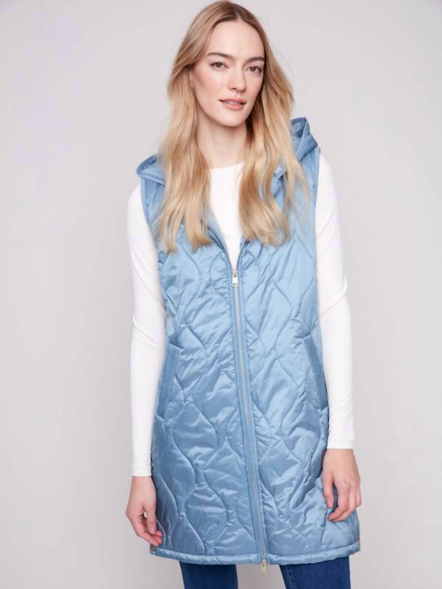 Charlie B - Pearlized Long Vest