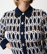 Joseph Ribkoff - Geometric Shirt Dress