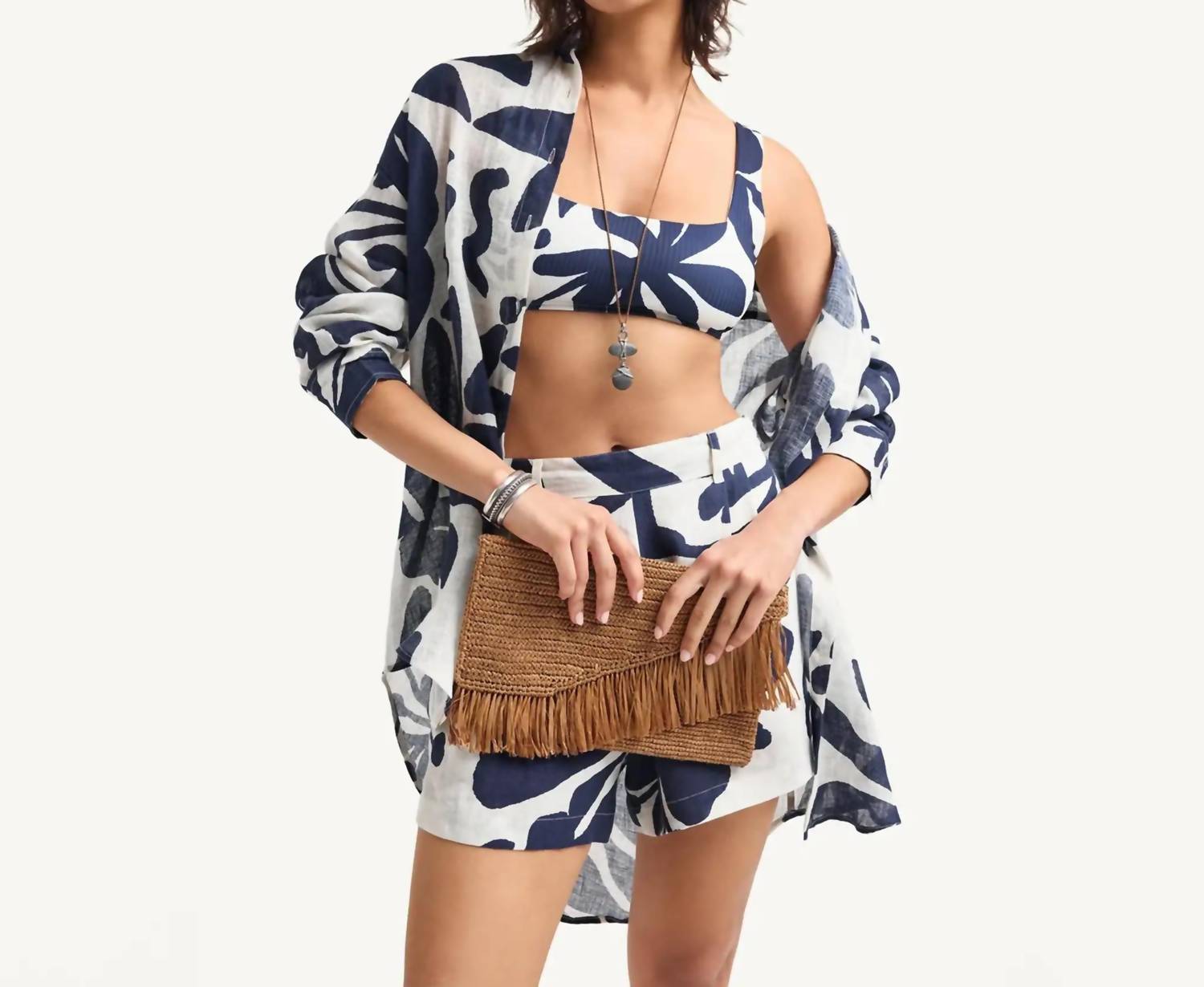 Vitamin A - Women's Playa Linen Boyfriend Shirt