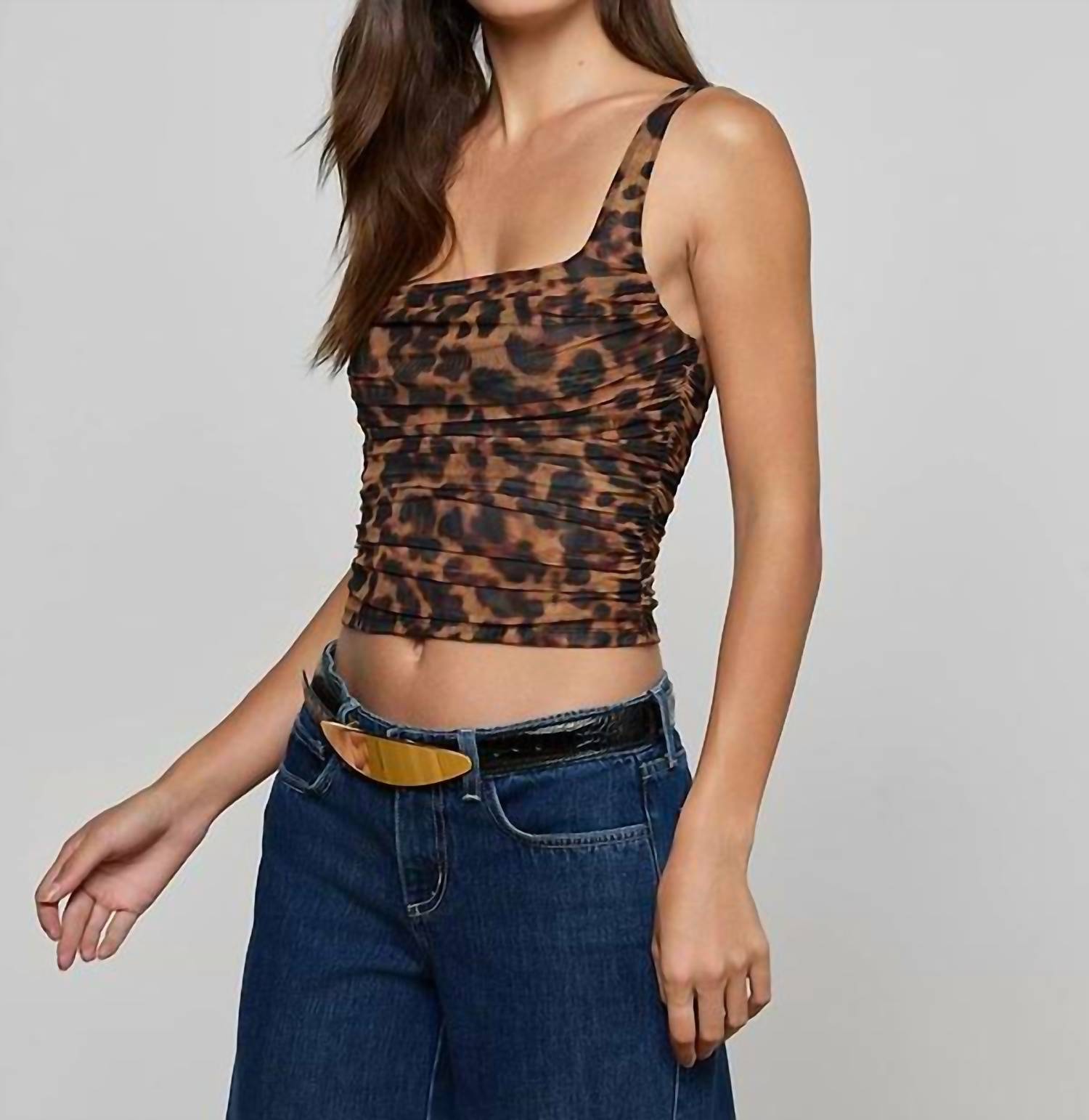 L'Agence - Rasha Shirred Tank Top