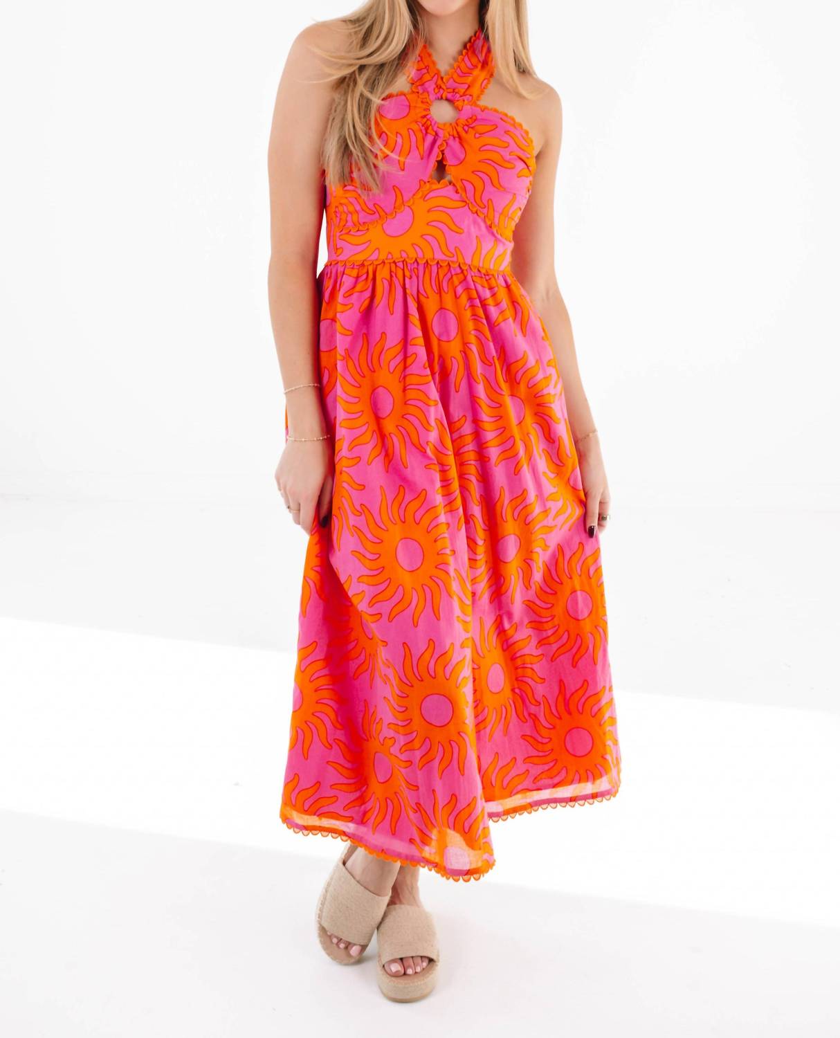 J.Marie - Mara Ric Rac Cross Midi Dress