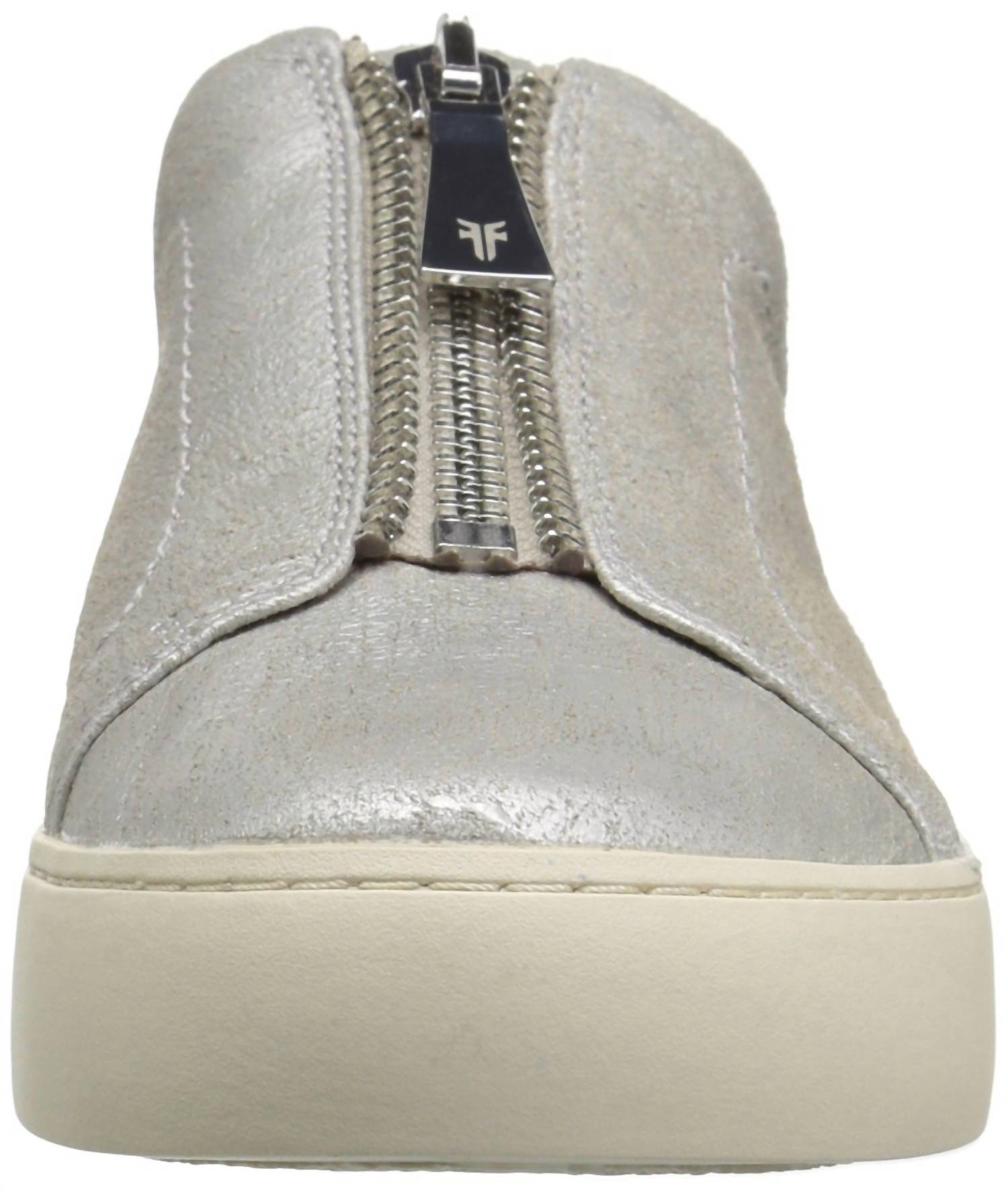 Frye Women's Lena Low Zip Sneaker in silver - women's sneaker - view 5
