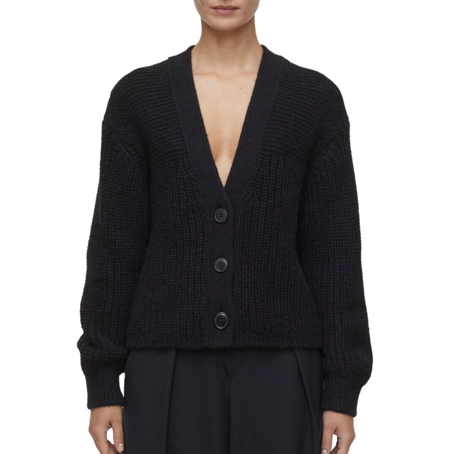 CLOSED Women's Alpaca Mix Cardigan in black - women's cardigan