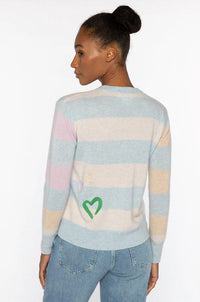 Kinross - Colorblock Stripe Crew Sweater