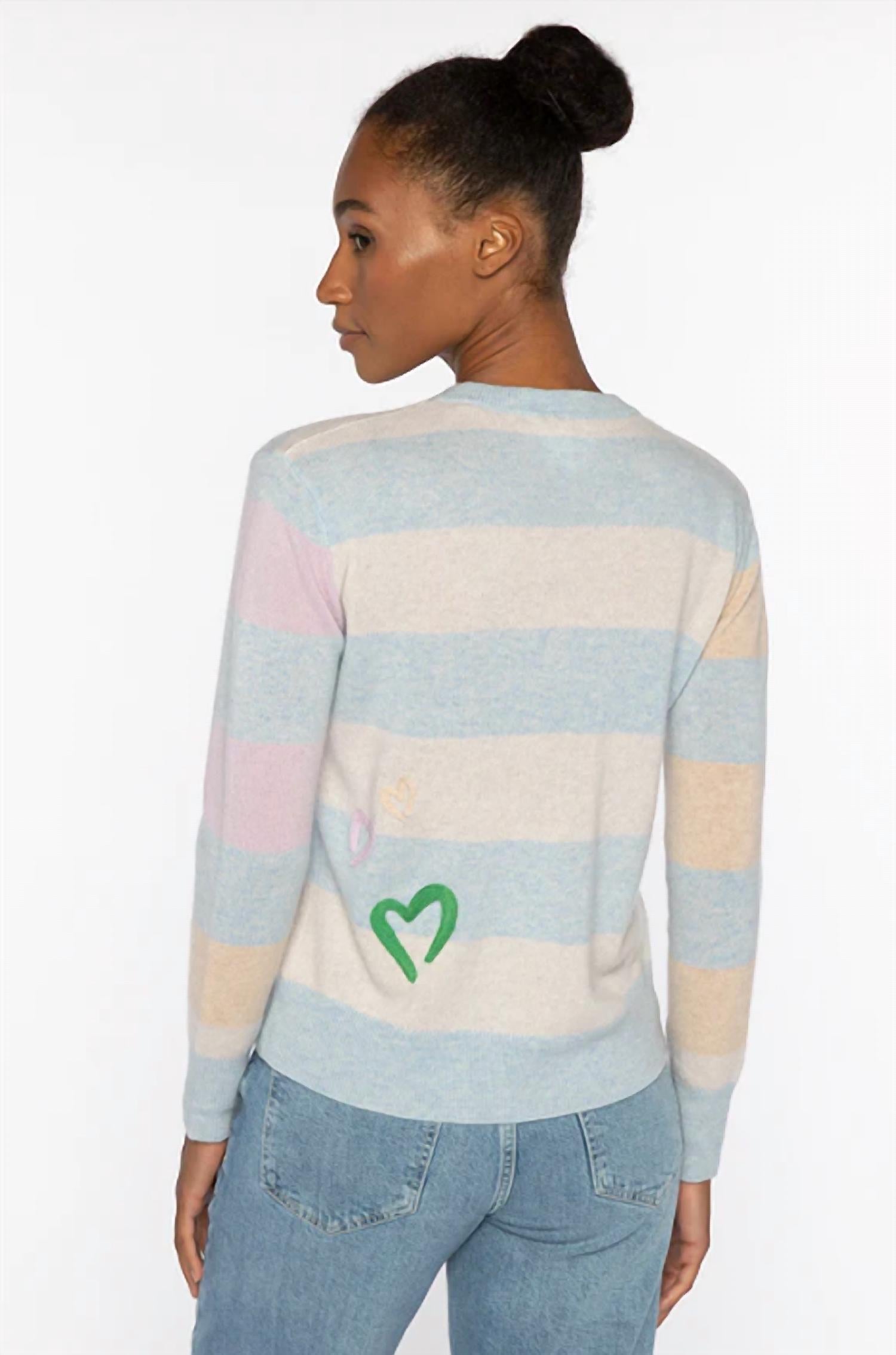 Kinross - Colorblock Stripe Crew Sweater