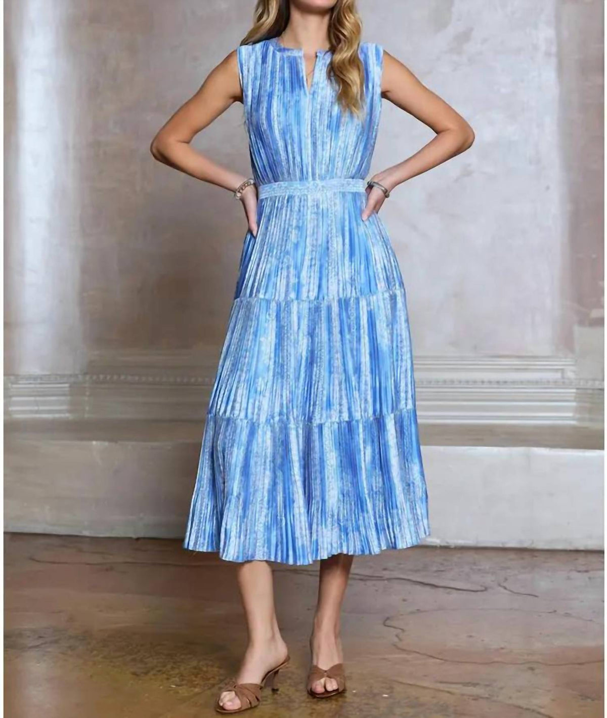 Current Air - Long Pleated Dress