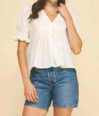 Pinch - Jasmine Pintuck Blouse