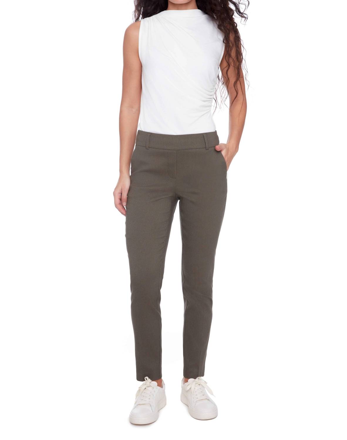 I Love Tyler Madison Chloe Ankle Pants in olive - women's pants