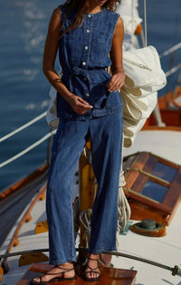 Bella Dahl - Seamed Soft Barrel With Elastic Back Jean