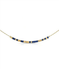 Dot & Dash Design Women's Daughter Morse Code Necklace in navy blue - women's jewelry