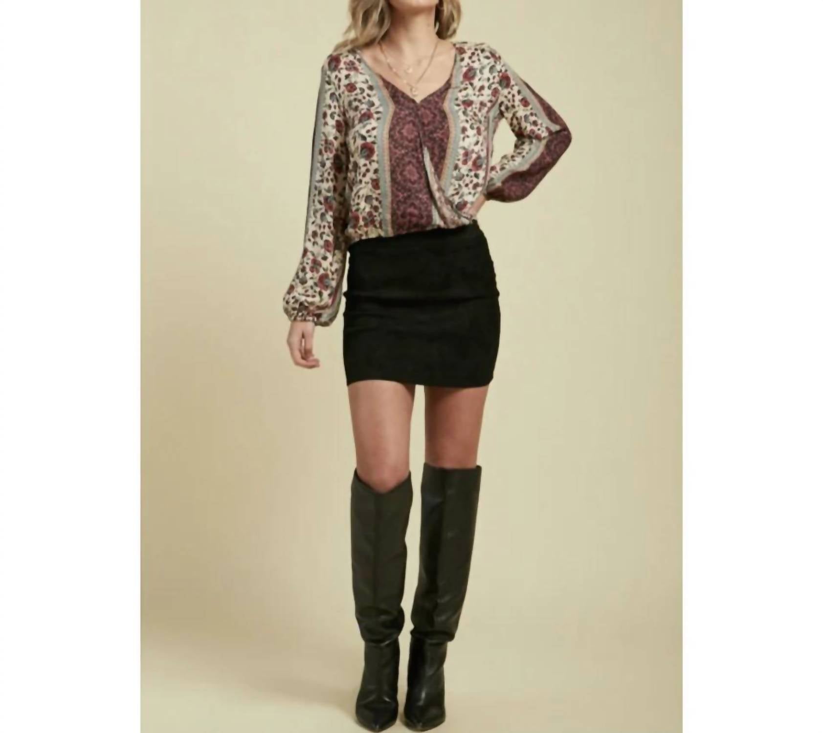SAGE THE LABEL Clover Skirt in black - women's skirt