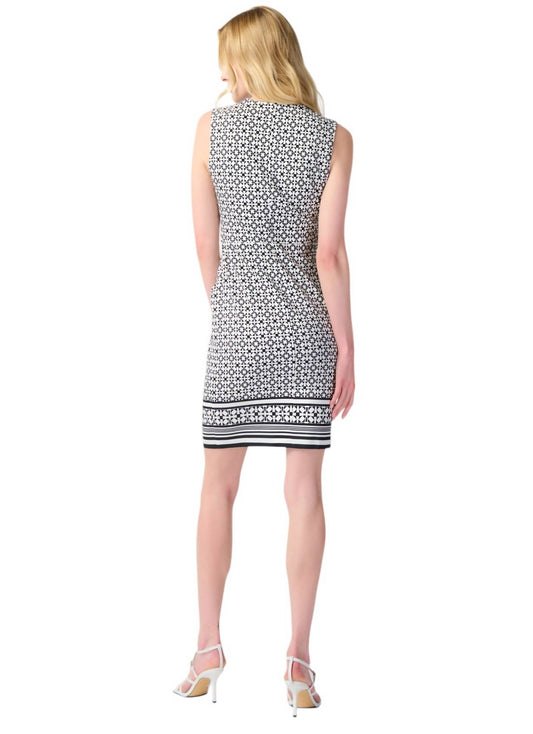 Joseph Ribkoff - Geo Print Zip Front Dress