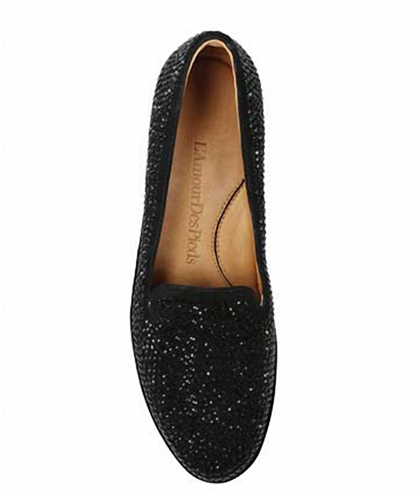 L'amour Des Pieds Women's Correze Flat Shoes in black suede - women's flats - view 4