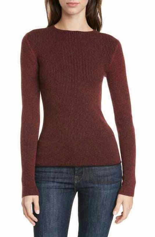 Lewit - Two Tone Wool Cashmere Ribbed Pullover