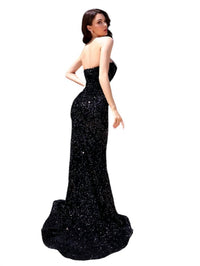 Jessica Angel - VELVET SEQUIN EVENING DRESS