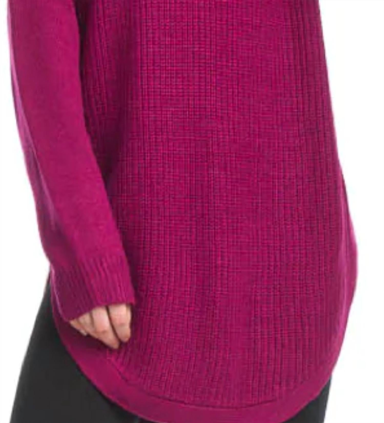 Papillon - Long Sleeve Sweater With Zip Side